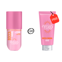 Load image into Gallery viewer, SALE - YOLO CANNES - 1 YOLO Bocca Cabana Fragrance Mist = 1 Free Shower Gel
