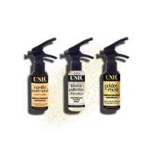 Charger l'image dans la galerie, UNIC - COMBO - Parfums Cheveux - Vanille, Paillette, Gold - 3x50ml