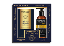 Load image into Gallery viewer, COLOGNE COUNTER BOX - Oud Perfume & Precious Wood & Exfoliant