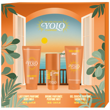 Load image into Gallery viewer, BAÔLI QUEEN YOLO CANNES GIFT SET - Perfumed mist, shower gel & body lotion