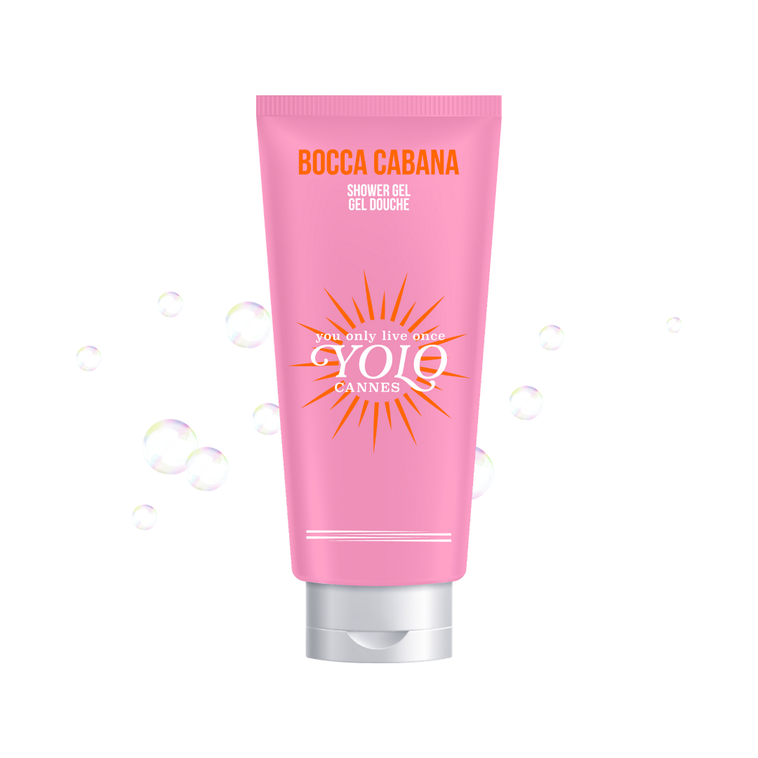 YOLO CANNES - Coffret Bocca Cabana - Brume Parfumée 90ml, Gel Douche 100ml & Lait Corps 100ml