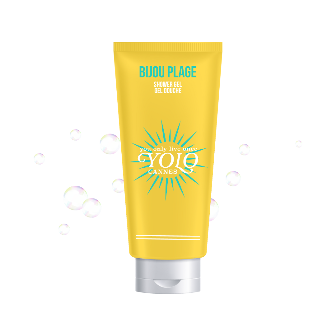 YOLO CANNES - COMBO - Bijou Plage - Gel Douche, Lait Corps - 2x100ml