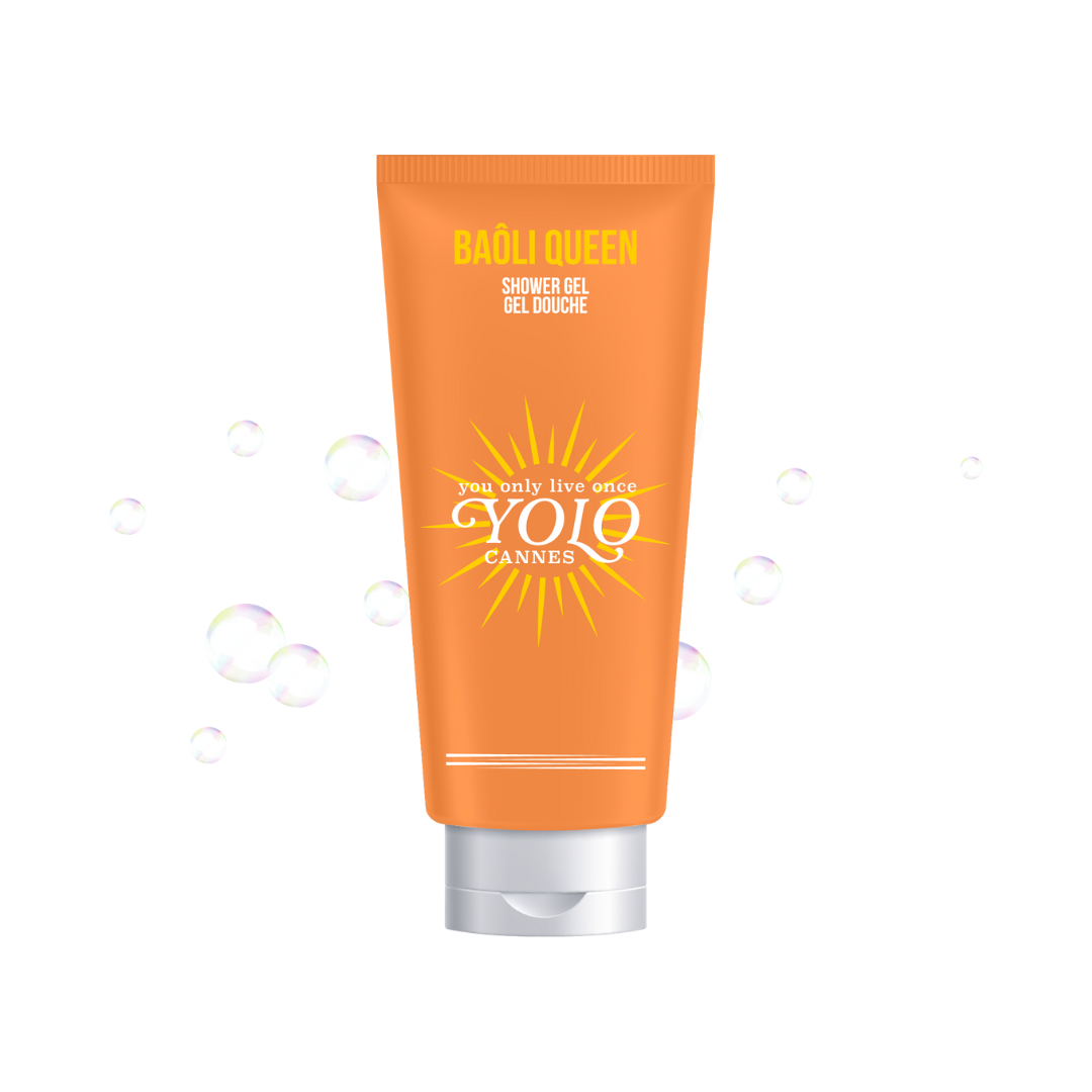 YOLO CANNES - Coffret - Baôli Queen - Brume Parfumée 90ml, Gel Douche 100ml, Lait Corps 100ml