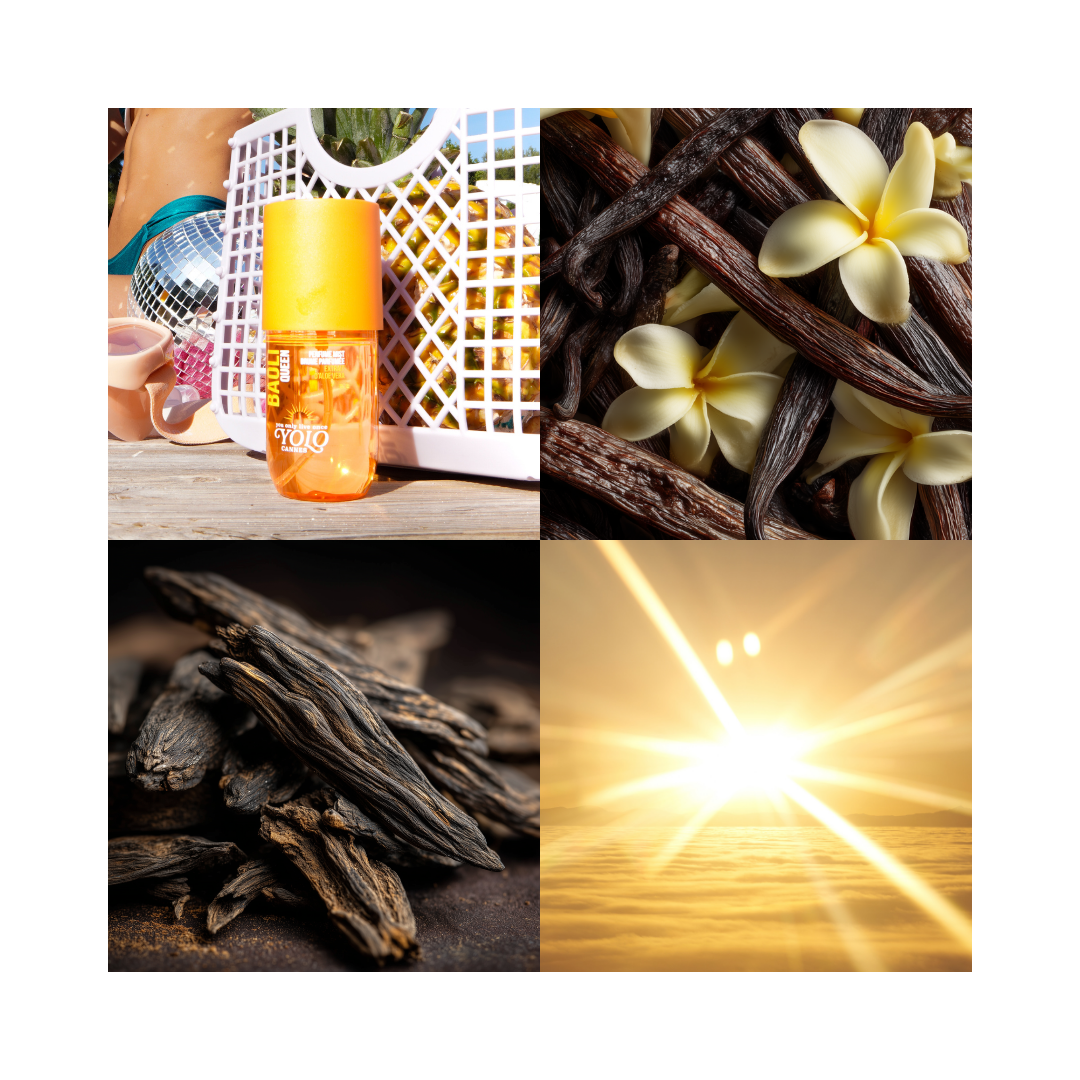 YOLO CANNES Brumes Parfumées - COLLECTION - Azur Chill, Bijou Plage, Riviera Glam, Bocca Cabana, Baôli Queen - 90 ml