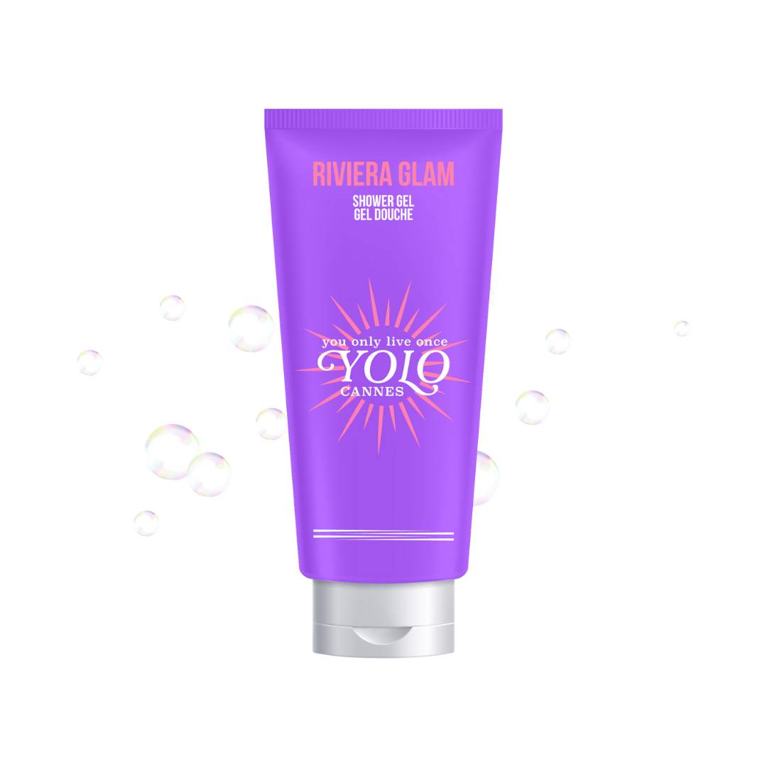 YOLO CANNES - Coffret Riviera Glam - Brume Parfumée 90ml, Gel Douche 100ml & Lait Corps 100ml