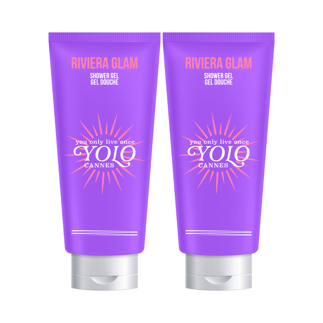 YOLO CANNES - COMBO - Riviera Glam - Gel Douche, Lait Corps - 2x100ml