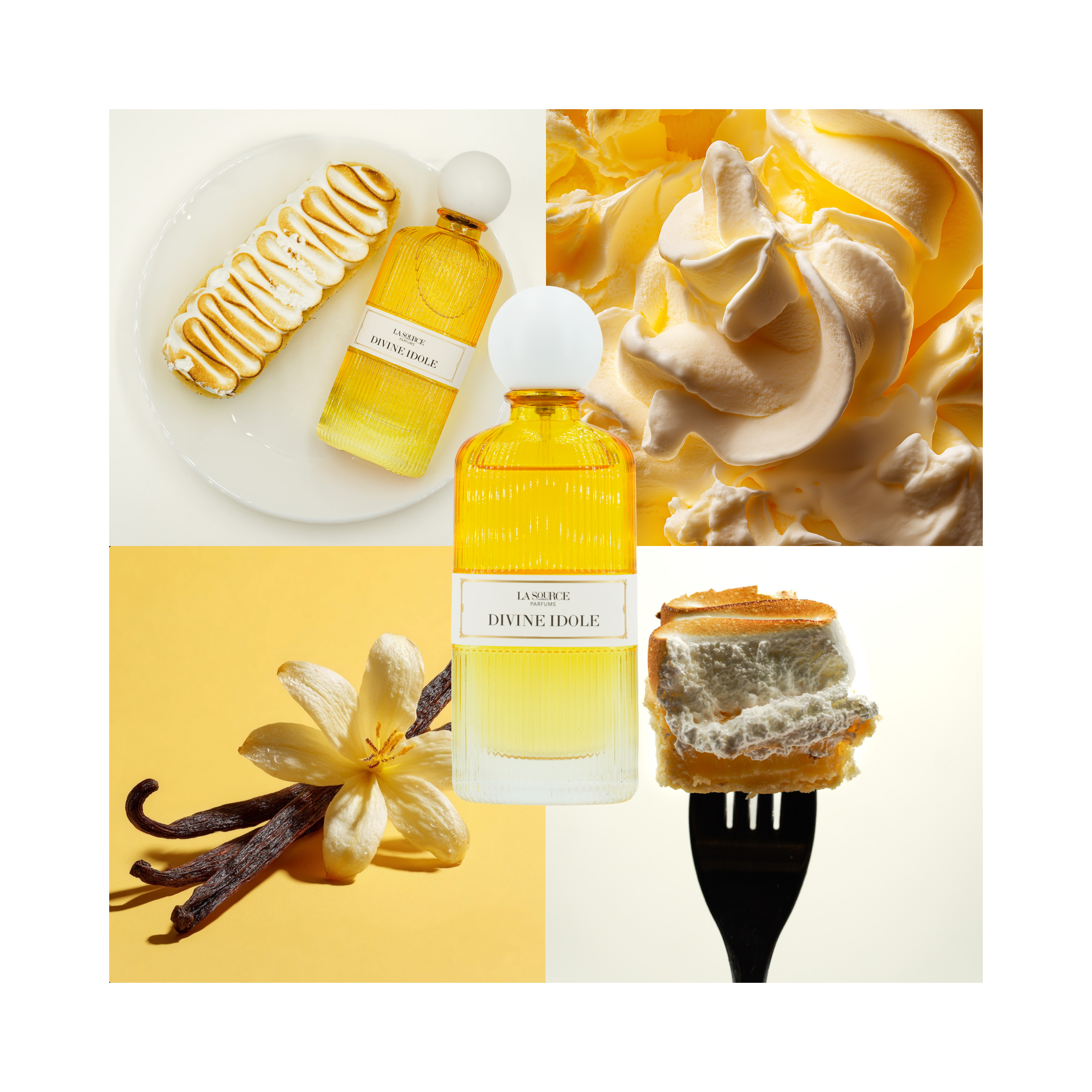 La Source Parfum - Eau de Parfum - COLLECTION - Vanille Eden, Rendez-vous Secret, Divine Idole, Petite Fleur, Rose Sauvage - 5x60ml
