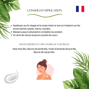 UNIC NATURE SHOT-Crème Multi Usages - 100ml