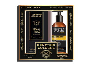 COLOGNE COUNTER BOX - Black Amber &amp; Exfoliating 