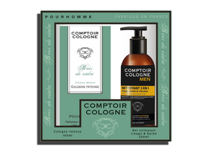 COLOGNE COUNTER BOX - Cedarwood Perfume &amp; Exfoliant 