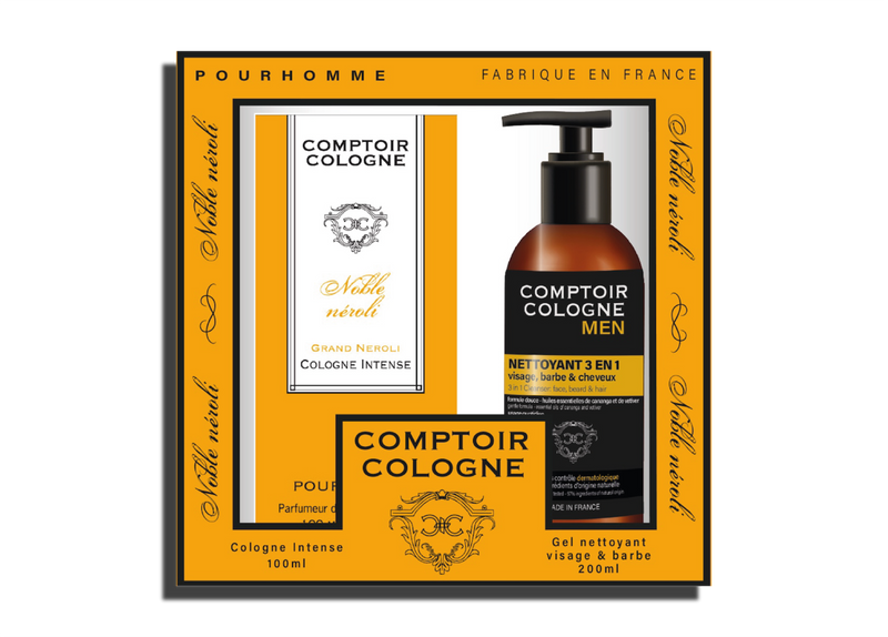 COLOGNE COUNTER BOX - Noble Neroli Perfume & Exfoliant 