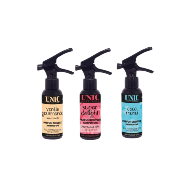 UNIC – COMBO – Haarparfums – Vanille, Zucker, Monoï – 3 x 50 ml