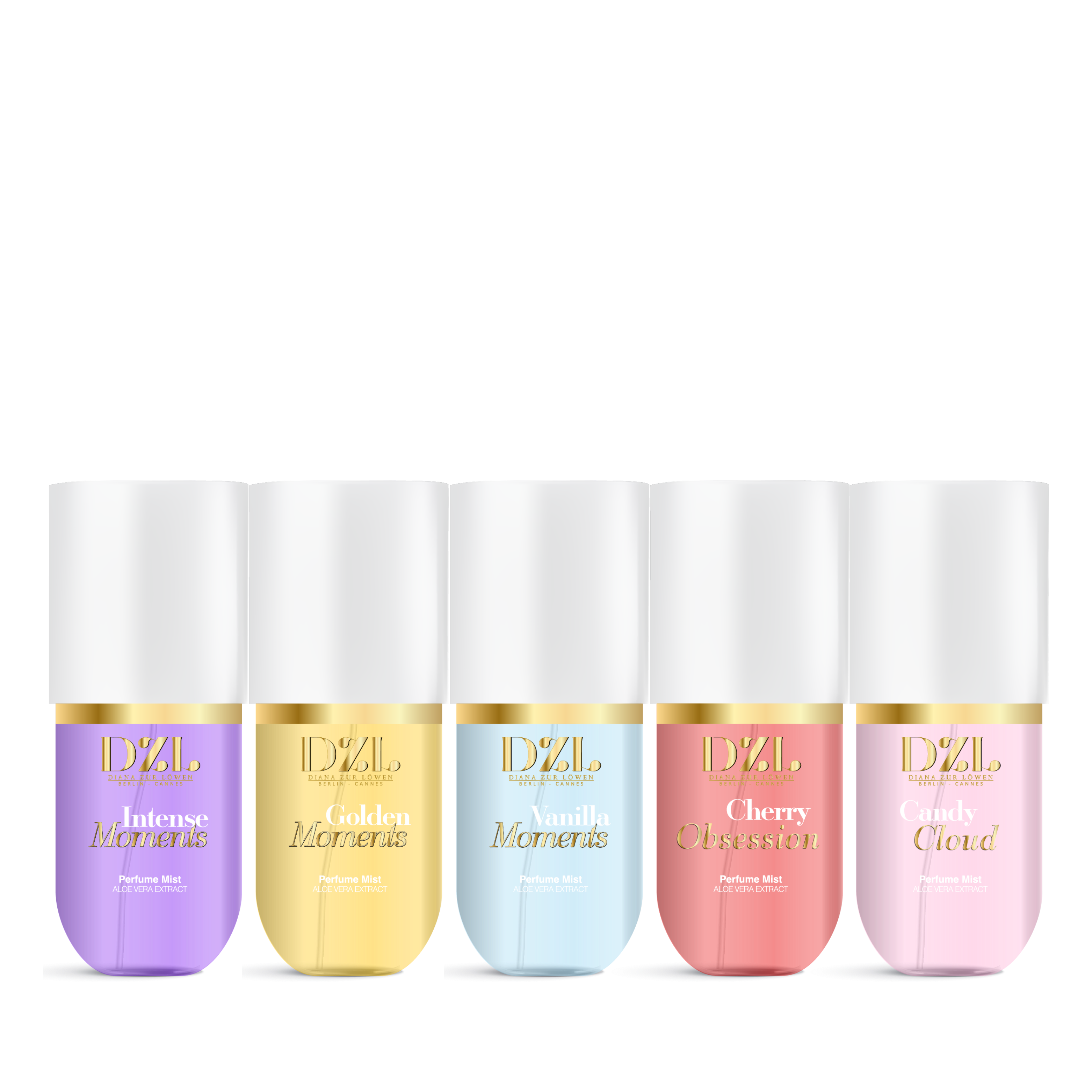 DZL - COLLECTION - Intense Moments, Golden Moments, Vanilla Moments, Cherry Obsession, Candy Cloud - 5x85ml