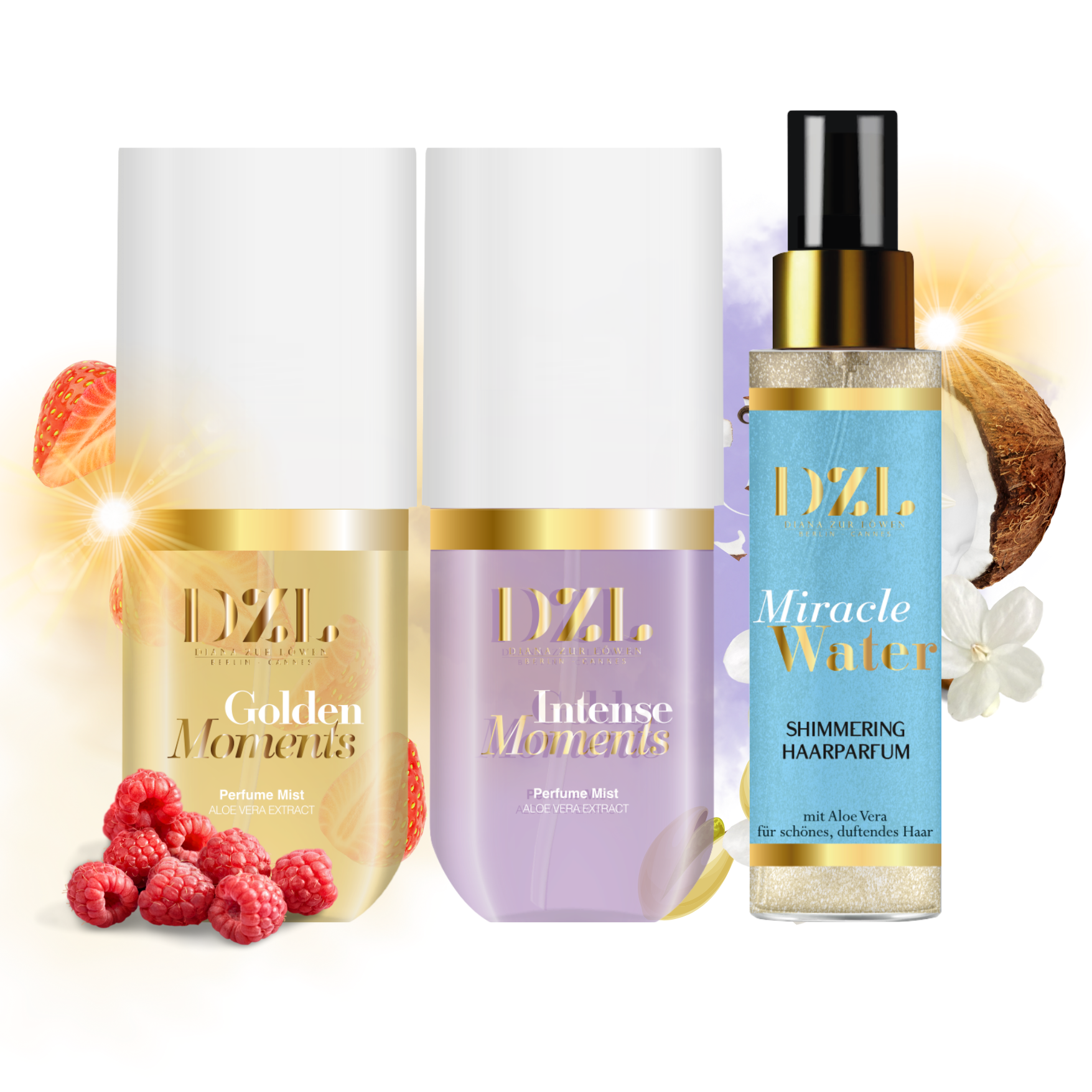 DZL SUMMER PACK - Scented Mists & Glitter Hair Perfume